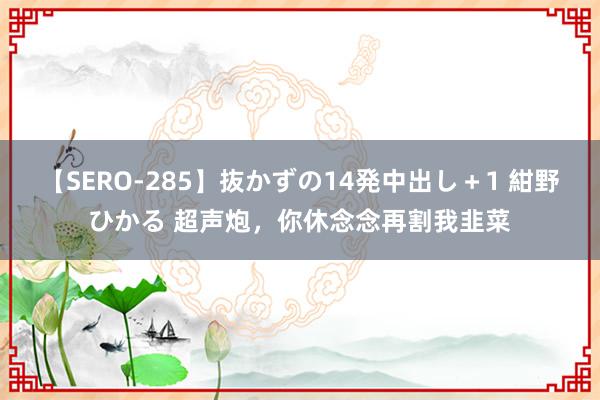 【SERO-285】抜かずの14発中出し＋1 紺野ひかる 超声炮，你休念念再割我韭菜