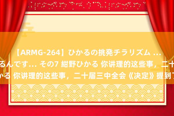 【ARMG-264】ひかるの挑発チラリズム …従妹が小悪魔すぎて困るんです… その7 紺野ひかる 你讲理的这些事，二十届三中全会《决定》提到了