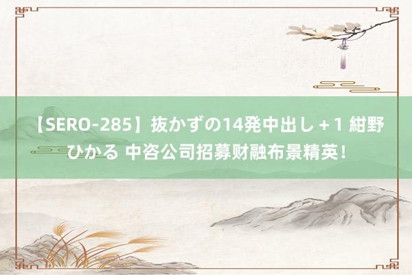 【SERO-285】抜かずの14発中出し＋1 紺野ひかる 中咨公司招募财融布景精英！